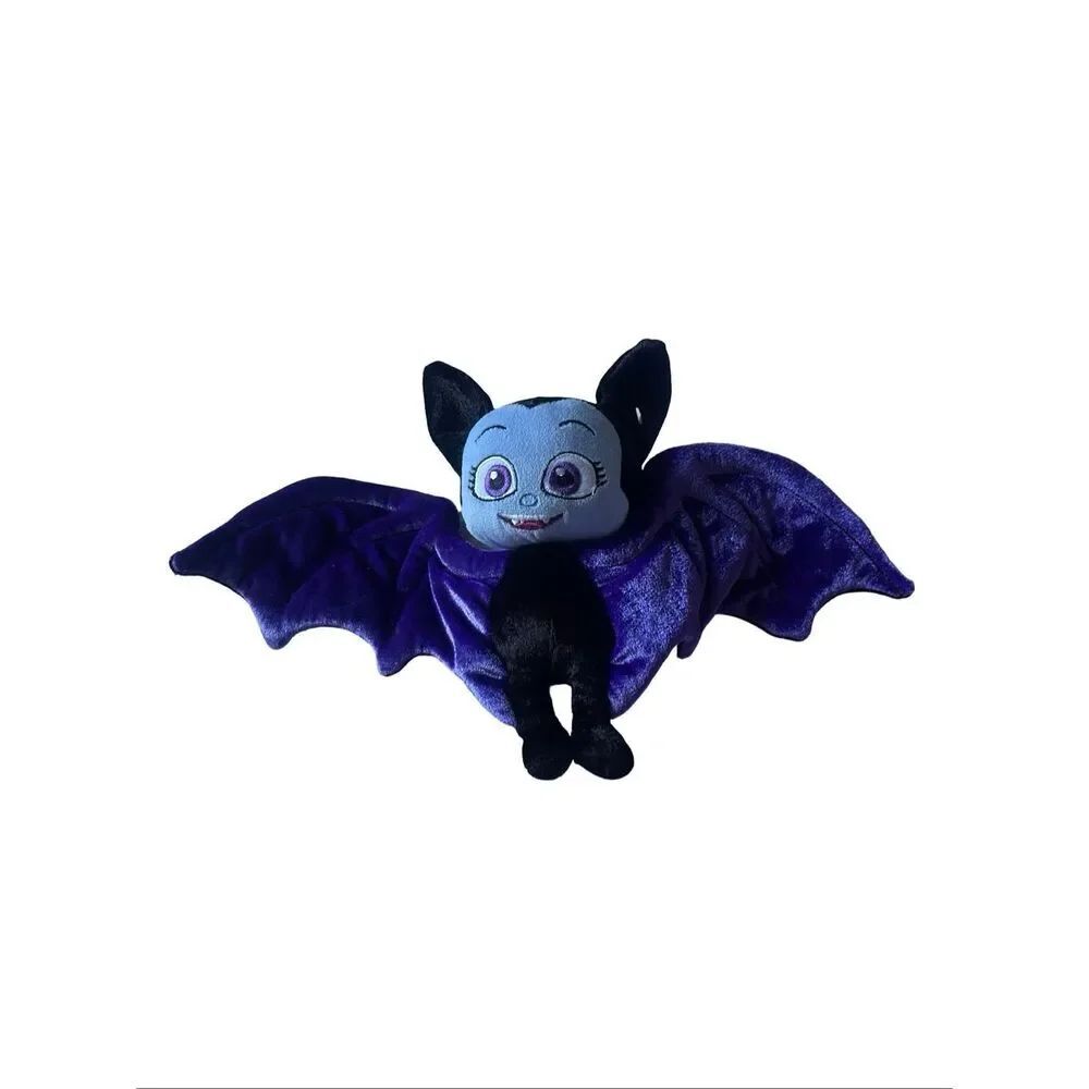 Disney Purple Black Light Blue Vampirina Vee Bat Plush Stuffed Animal Toy 7"
